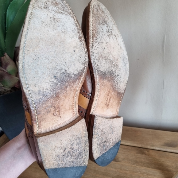 Loake brown/tan brouge lace up leather shoes uk 8 - Picture 10 of 10